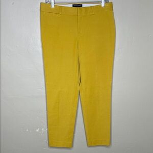 BANANA REPUBLIC Factory Mustard Sloan Fit Cropped Pants 6